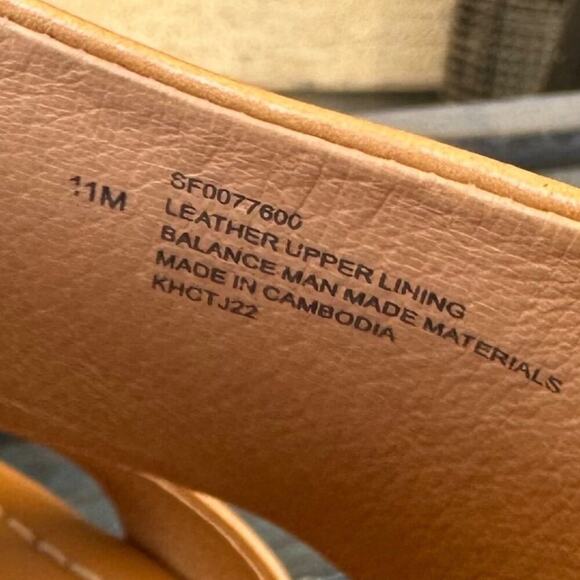 Söfft Sheila Women’s Slide Sandal Size 11M Caramel Leather Comfort Stacked Heel - Picture 8 of 10